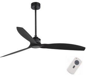 FARO Barcelona FARO 32100 - Stropný ventilátor JUST FAN čierna pr. 128 cm + diaľkové ovládanie FA32100