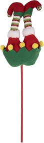 Kúzelný vianočný zápich nohy škriatok Elf - 12*7*43 cm