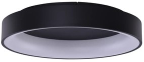 Moderné LED stropné svietidlo Solvent R 110 čierne s diaľkovým ovládačom