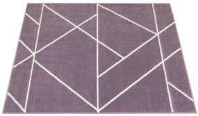 Koberec LIMA C877B fialový / krémový