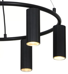 Nordlux - Závesný luster VICO na lanku 6xGU10/5W/230V čierna