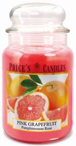 PRICE´S MAXI sviečka v skle Ružový grapefruit - horenie 150h