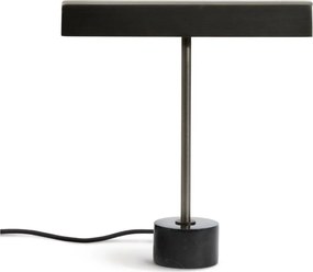 Čierna kovová stolová lampa (výška 32,5 cm) Lynor – Kave Home