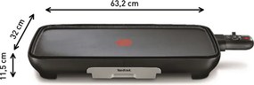 Elektrický plancha gril Tefal Malaga Successor CB503813 Strieborný/Čierny