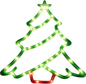 Nástenné LED svietidlo Vianočný stromček – 31*3*38 cm