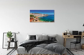 Obraz na plátne Španielsko coast beach city 140x70 cm