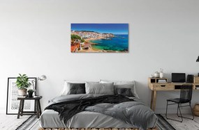 Obraz na plátne Španielsko coast beach city 100x50 cm