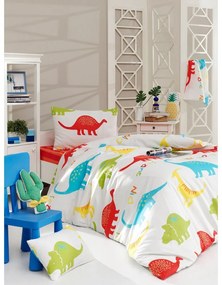 Biele detské obliečky na jednolôžko 140x200 cm Dinazorus – Mijolnir