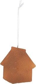 Závesná dekorácia modrá perníková chalúpka Frosted Ginger - 9*1*10 cm