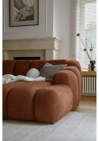 Terakotová rohová pohovka (pravý roh/s leňoškou) Shell – Miuform