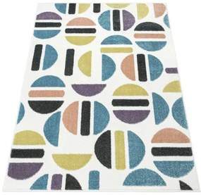 Koberec LIMA M045A ružový / modrý / krémový