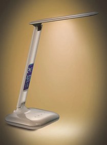 Stolná LED lampička stmievacia s displejom 6 W, biela