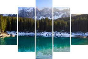 Obraz - Jazero Karersee (150x105 cm)