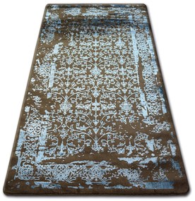 Kusový koberec MANYAS Mariet hnedo-modrý