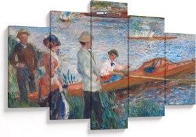 Obraz - Auguste Renoir, Oarsmen at Chatou, reprodukcia (150x105 cm)