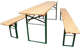 Pivná súprava, 3 ks, rozmery stola: 220 × 50 × 75