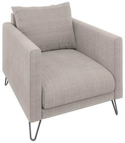 Svetlohnedé ženilkové kreslo Freya – Ropez