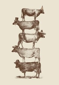 Bodart, Florent - Umelecká tlač Cow Cow Nuts, (26.7 x 40 cm)
