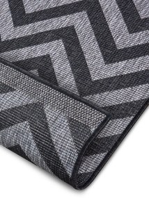 NORTHRUGS - Hanse Home koberce Kusový koberec Twin Supreme 105472 Palma Night Silver – na von aj na doma - 80x250 cm