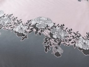 XPOSE® Flanelové obliečky YVONA - sivé/ružové