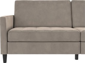 Béžová zamatová pohovka 207 cm Presley – Støraa