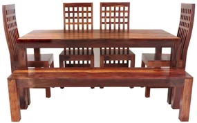 furniture-nabytek.cz - Jedálenský set pre 6 osôb z masívneho palisandrového dreva