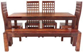 furniture-nabytek.cz - Jídelní set pro 6 osob z masivního dřeva palisandr