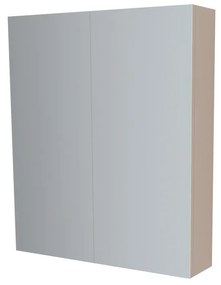 Mereo, Mereo Kúpeľňová zrkadlová skrinka 80 cm, galerka, 2 x dvierka, Multidecor, Šedý kameň, MER-CN798G82SEKA