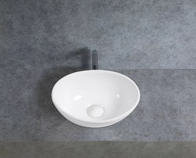 CERANO - Umývadlo keramické Minio - na dosku - čierna matná - 34,5x26 cm, CER-CER-477008