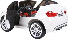Ramiz BMW X6M XXL pre 2 deti Biele SUV + diaľkové ovládanie + ekokoža