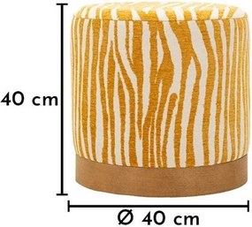 Taburet v horčicovej farbe Savana – Mauro Ferretti