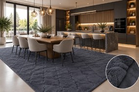 Koberec Rabbit 3D 03 NAVY BLUE rozmery koberec: 140x200 cm