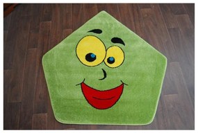 Detský kusový koberec Domček zelený 80cm