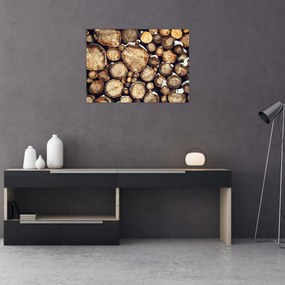 Obraz - Drevo v snehu (70x50 cm)