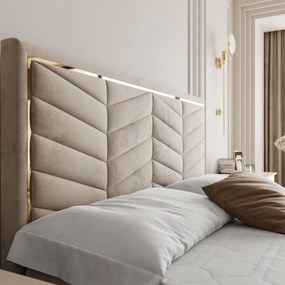 MANŽELSKÁ POSTEĽ NESSIE 180X200 ROYAL VELVET BÉŽOVÁ