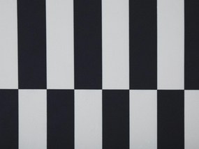 Koberec 80 x 300 cm čierna/biela PACODE Beliani