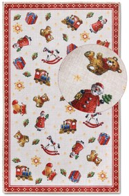 Villeroy & Boch, Kusový koberec Villeroy & Boch Toy's delight s potlačou 106192 Red, Multicolor, 50x80, červená, obývacia izba