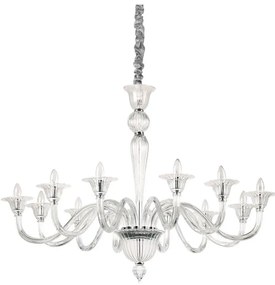 Ideal Lux - Luster na reťazi BRIGITTA 12xE14/40W/230V pr. 120 cm číra