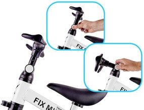 KIK Trojkolka Fix Mini bežecká trojkolka 3v1 s pedálmi biela