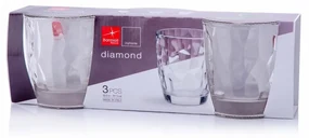 Bormioli Rocco 3-dielna sada pohárov Diamond, 300 ml