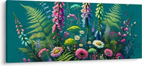 Obraz - Lúčne kvety (120x50 cm)