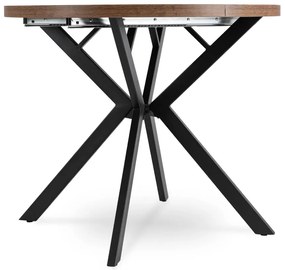 Stôl RENO 90–190 cm Dub Rustikál/Čierny