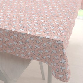 Biante Dekoračný obdĺžnikový obrus Leona LN-044 Origami vtáci na lososovom 100x160 cm