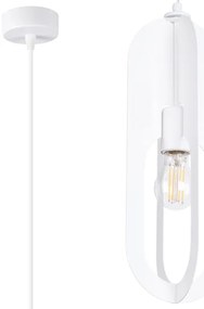 Sollux SL.1360 - Luster na lanku NICUS 1xE27/15W/230V biela