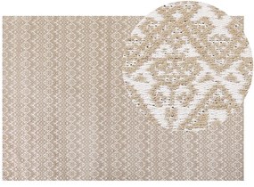 Jutový koberec 160 x 230 cm béžový ATIMA Beliani