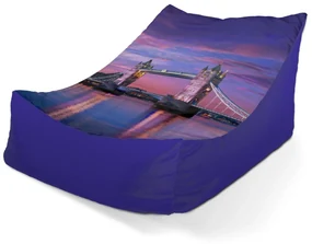 Sablio Sedací vak Lounge Londýn Tower Bridge - 80 x 95 x 50 cm