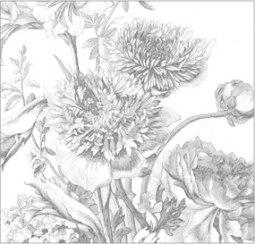 Vliesová tapeta Engraved Flowers