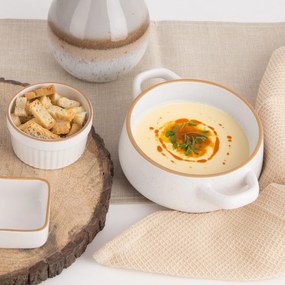 Krémové keramické misky v súprave 4 ks 850 ml Statek – Orion