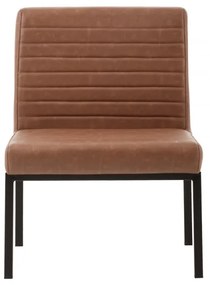 furniture-nabytek.cz - Čalúnená stolička Wingston XXL, nosnosť 250 kg, svetlohnedá, materiál umelá koža/kov