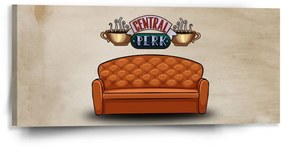 Sablio Obraz Seriál Priatelia CENTRAL PERK Gauč - 110x50 cm